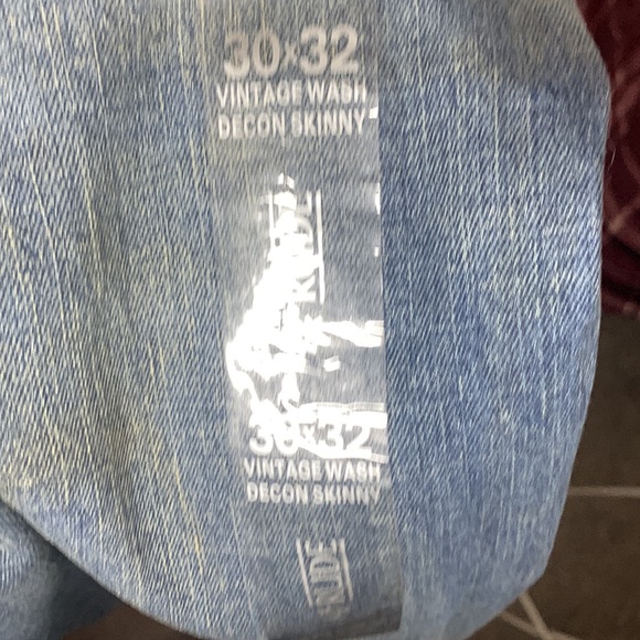 Rude brand vintage wash blue skinny jeans. Size 30 x 32 NWT - Picture 6 of 9